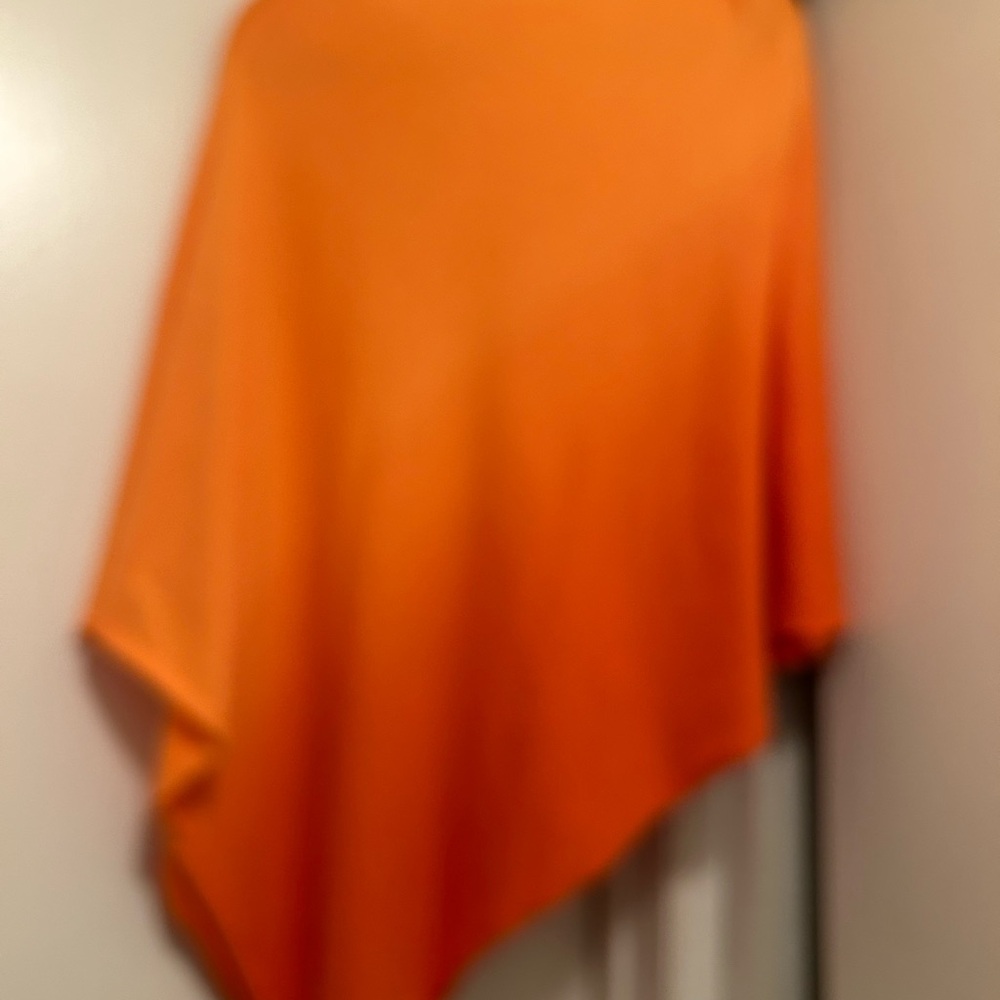 Women's sunset  Knit Poncho - Picture 4 of 9